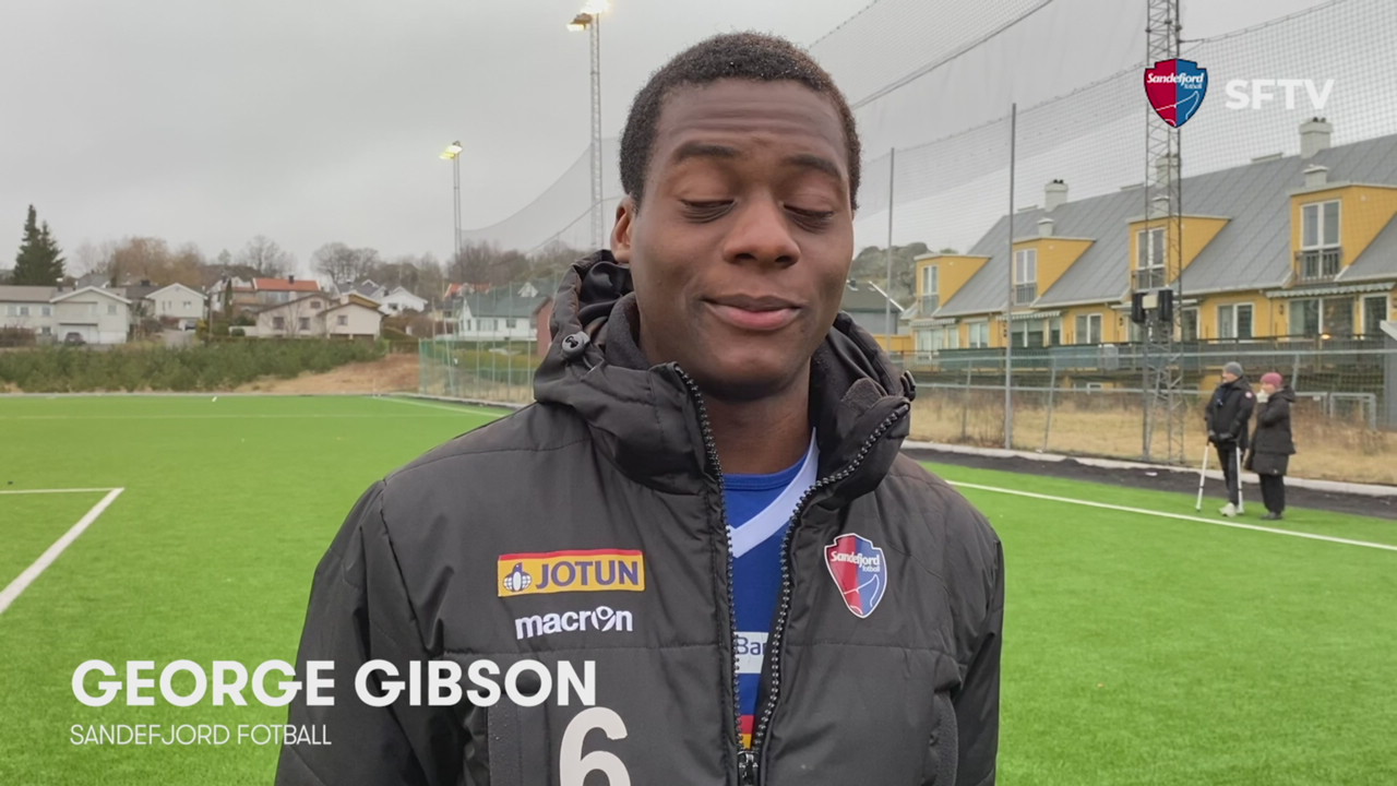 George Gibson med scoring i 1-0 kampen mot Arendal